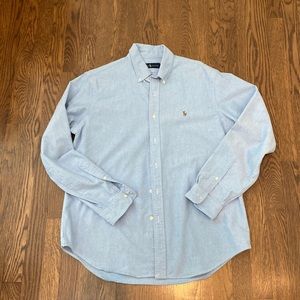 Ralph Lauren Blue Oxford Button Down Shirt